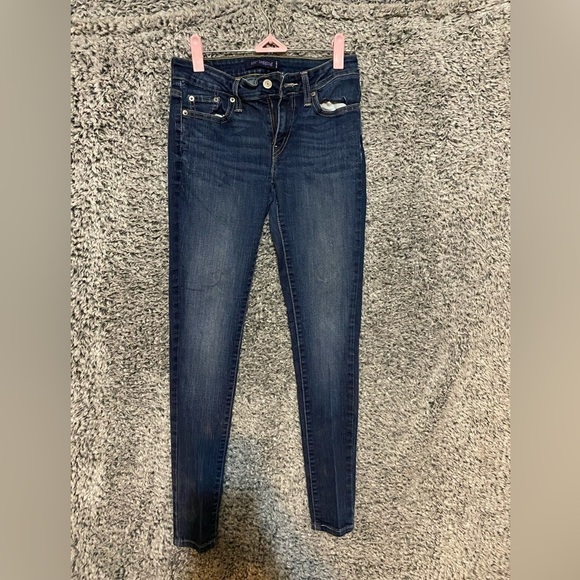Junior Women’s Super Low 335 Levi’s Bleu jeans Size 5 M - Picture 9 of 9